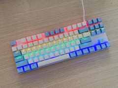 Bàn phím cơ EMaster K87 EKM503WB (87 phím, Blue Switch, RGB, Trắng Xanh)
