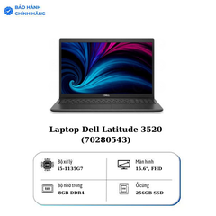 Laptop Dell Latitude 3520 (70280543) I5-1135G7/8GB RAM/256GB SSD/Intel Iris Xe Graphics/15.6HD/3C 41Wh/ax+BT/Win11H/1Y WTY