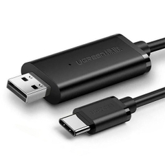 Bộ truyền dữ liệu giữa 2 máy tính qua cổng USB 2.0 và type-c, dây dài 2m Ugreen (70420)