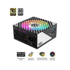 Nguồn Máy Tính Mini SFX-L Asus ROG LOKI 1000P 1000w Platinum ( ATX 3.0 - Pcie 5.0 - Full Modular)