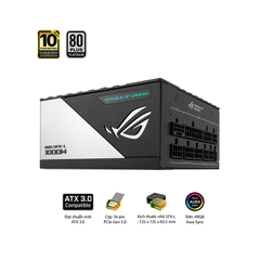 Nguồn Máy Tính Mini SFX-L Asus ROG LOKI 1000P 1000w Platinum ( ATX 3.0 - Pcie 5.0 - Full Modular)