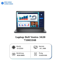 Laptop Dell Vostro 3420 71003348 (Core i5-1235U | 8GB | 512GB | Iris Xe Graphics | 14 inch FHD | Windows 11 | Office | Đen)