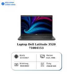 Laptop Dell Latitude 3520 71004153 (Core i5-1135G7 | 8GB | 256GB | Intel Iris Xe | 15.6 inch FullHD | Ubuntu | Đen)