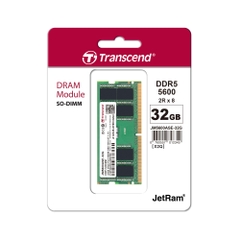 Ram Laptop Transcend 32GB JM DDR5 5600 SO-DIMM 2Rx8 2Gx8 CL46 1.1V JM5600ASE-32G