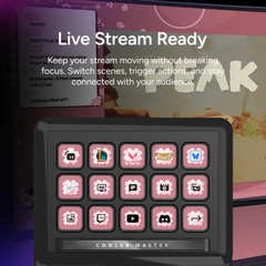 Bộ điều khiển Cooler Master MasterHUB Stream Kit (bộ điều khiển mô-đun, FreeForm 2.0, đen) - MHSK13AA00