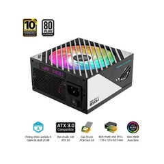 Hình ảnh chụp sản phẩm Thông số kỹ thuật Nguồn Mini SFX-L Asus ROG Loki SFX-L 850W Platinum (ATX 3.0/PCIe Gen 5.0 /Full Modular/Màu Đen Bạc)
