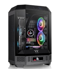 Case Thermaltake Tower 300 Black (mATX/Mid Tower/Màu Đen/3 Fan)- có sẵn 3 Fan Led
