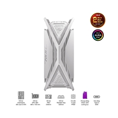 Vỏ Case Asus GR701 ROG Hyperion White Edition (eATX/Full Tower/ Màu Trắng)