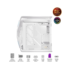 Vỏ Case Asus GR701 ROG Hyperion White Edition (eATX/Full Tower/ Màu Trắng)