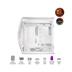 Vỏ Case Asus GR701 ROG Hyperion White Edition (eATX/Full Tower/ Màu Trắng)