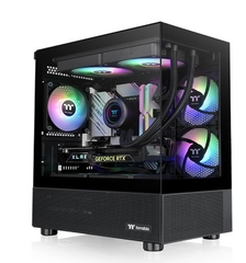 Case Thermaltake View 170 TG ARGB - Black (mATX/Mid Tower/Màu Đen/3 Fan)- có sẵn 3 Fan Led