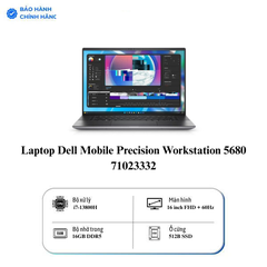 Laptop Dell Mobile Precision Workstation 5680 71023332 (Intel Core i7-13800H | 16GB | 512GB | RTX 2000 Ada 8GB | 16 inch FHD+ | Ubuntu)