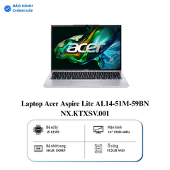 Laptop Acer Aspire Lite AL14-51M-59BN NX.KTXSV.001