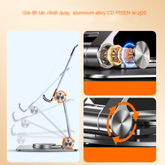 Giá đỡ tản nhiệt quay  aluminum alloy CD PISEN LE-ZJ20