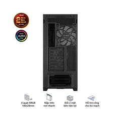 Vỏ Case Asus TUF Gaming GT302 ARGB Black (eATX/Full Tower/ Màu Đen/BTF)