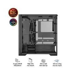 Vỏ Case Asus TUF Gaming GT302 ARGB Black (eATX/Full Tower/ Màu Đen/BTF)