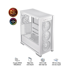Vỏ Case Asus TUF Gaming GT302 ARGB White (eATX/Full Tower/Màu Trắng/BTF)