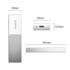 Hộp Đựng Ổ Cứng SSD M206C3-G2-GY M.2 NVME TypeC - Tốc độ 10Gbps.