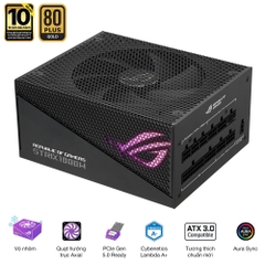 Nguồn Asus ROG STRIX 1000G-AURA Gaming Edition (Pci 5.0 - Full modular)