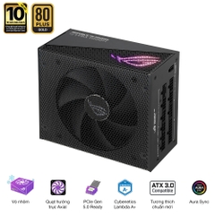 Nguồn Asus ROG STRIX 1000G-AURA Gaming Edition (Pci 5.0 - Full modular)