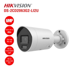 Camera IP thân trụ 6MP Hikvision DS-2CD2063G2-LI2U