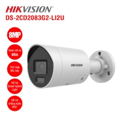Camera IP thân trụ 8MP Hikvision DS-2CD2083G2-LI2U