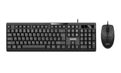 Combo bàn phím chuột SAMA MK100 (USB có dây, màu đen)