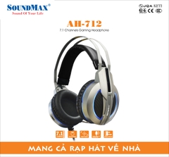Tai nghe Gaming SoundMax AH-712 (Âm thanh vòm giả lập 7.1, USB)