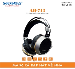 Tai nghe Gaming SoundMax AH-713 (USB, âm thanh vòm 7.1, LED)
