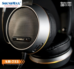 Tai nghe Gaming SoundMax AH-713 (USB, âm thanh vòm 7.1, LED)
