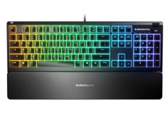 BÀN PHÍM STEELSERIES APEX 3 RGB WATER RESISTANT WHISPER-QUIET SWITCHES GAMING BLACK (64795)