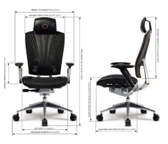 GHẾ CÔNG THÁI HỌC CoolerMaster ERGO L Chair Black