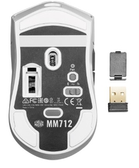 Chuột Máy Tính Cooler Master MM712-WWOH1 Hybrid Wireless Mouse White Matte (Màu Trắng Mờ)