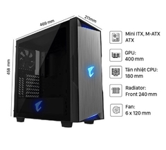 Vỏ case Gigabyte Aorus C300 Glass (GB-AC300G)