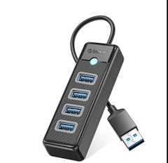 Bộ chia/ Hub USB ra 4 cổng USB 3.0 Orico PAPW4A-U3-015 Xanh - Hồng - Đen
