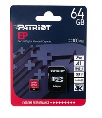 Thẻ nhớ Patriot EP Series 64GB A1 / V30 MicroSDXC  Flash Card (with SD Adapter)