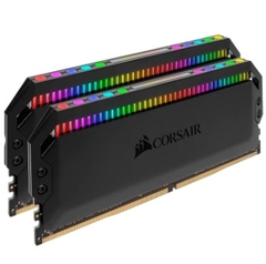 Bộ nhớ trong Corsair DDR4, 3200MHz 16GB 2x8GB DIMM, XMP 2.0, DOMINATOR PLATINUM RGB Black/White Heatspreader, RGB LED, 1.35V