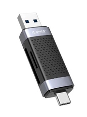 Đầu đọc thẻ nhớ Orico Dual Port USB-A + USB-C (CD2D-AC2-BK) (Đen)