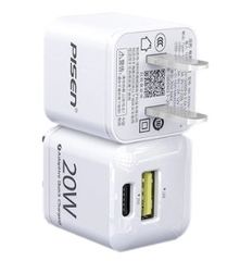 Cốc sạc nhanh 2 cổng Pisen KPQ201