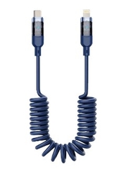 Cáp lò xo bán TRONG SUỐT Lightning C2L - PISEN QUICK Lightning TPU Spring (C-L) 1200mm