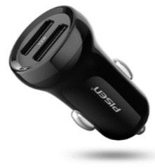 Sạc Pisen 2 USB Car Charger ( 2xUSB, 2.4A,12W)