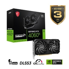Card màn hình MSI GeForce RTX 4060 Ti VENTUS 2X BLACK 8G OC