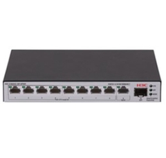 Switch H3C S1600V2-10P-HPWR | 08 Cổng PoE+, 01 Cổng GE, 01 Cổng SFP 1GB