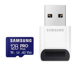 Thẻ Nhớ MicroSDXC Samsung Pro Plus U3 A2 128GB 180MB/s With Reader