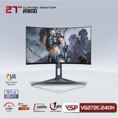 Màn hình Gaming VSP VG272C-240H | 27 inch, Full HD, VA, 240Hz, 1ms, cong
