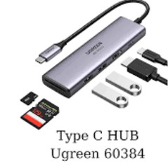 Ugreen 60384 4K 60Hz Bộ chuyển Type C Sang HDMI + USB 3.0*2 + SD/TF + PD CM511 20060384