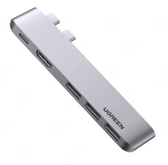 Ugreen 60559 màu xám Type C Pro Hub 4K cho Macbook Pro / Air 16 
