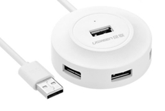 Bộ chia 4 cổng USB 2.0 Ugreen 20270 màu trắng