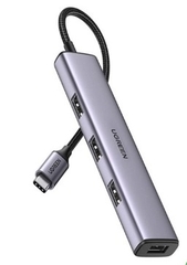 Bộ chia USB Type-C ra 4 cổng USB 3.0 vỏ nhôm Ugreen 20841 cao cấp