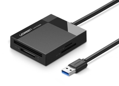 Đầu đọc thẻ USB 3.0 dài 0.5 hỗ trợ SD/TF/MS/CF Ugreen 30333 cao cấp